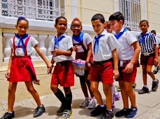 cuba uniform school marcus lemonis profit visits schoolkids same wear